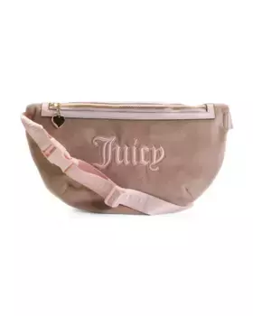 Велюровая поясная сумка с логотипом Juicy Couture, цвет Multi