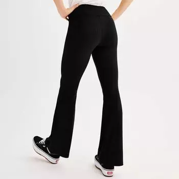 Велюровая расклешенная юбка SO для юниоров в рубчик SO