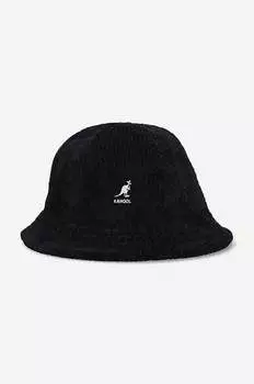 Велюровая шляпа Slub Casual Kangol, черный