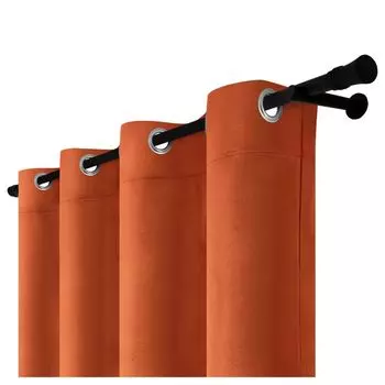 Велюровая штора с люверсами 140х230 см серая бархатная непрозрачная штора для гостиной Voppi