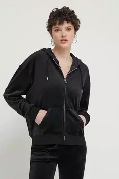 Велюровая толстовка Juicy Couture, черный