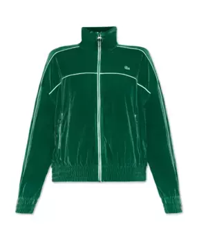 Велюровая толстовка Lacoste, зеленый