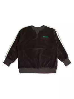 Велюровая толстовка Mini Rodini, черный