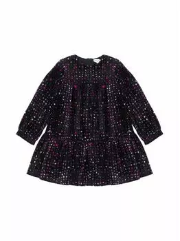 Велюровое повседневное платье EMPORIO ARMANI
