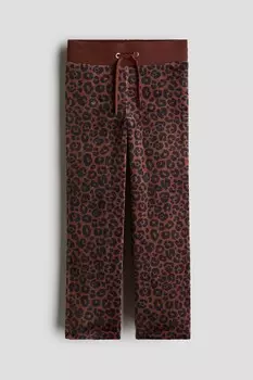 Велюровые брюки H&M, бежевый