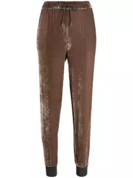 Велюровые брюки с кулиской Fabiana Filippi, нейтральный