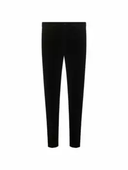 Велюровые брюки с лампасами Dolce&Gabbana, черный