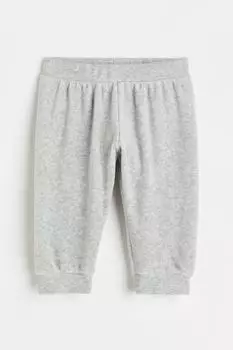 Велюровые джоггеры H&amp;M, светло-серый