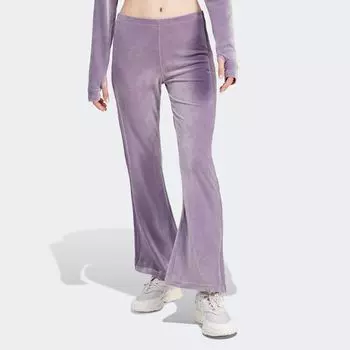 Велюровые леггинсы adidas Originals, цвет shadow violet