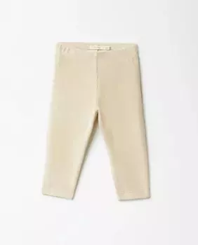 Велюровые леггинсы Sfera, бежевый