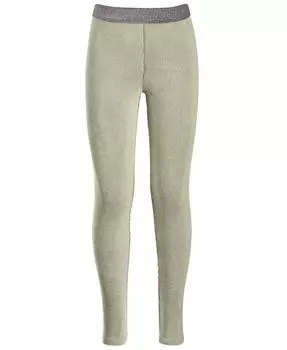 Велюровые леггинсы в рубчик для маленьких девочек Epic Threads, зеленый