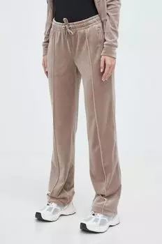 Велюровые спортивные брюки Juicy Couture, бежевый