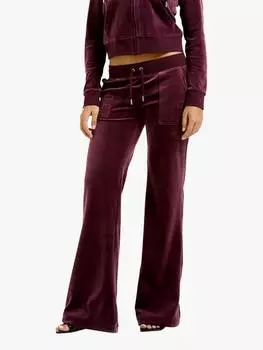 Велюровые спортивные брюки layla Juicy Couture, цвет Wine