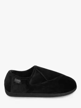 Велюровые тапочки Riptape мужские, черный