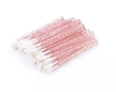 Велюровый аппликатор для губ, ресниц и бровей, 12 шт - микс цветов BLING