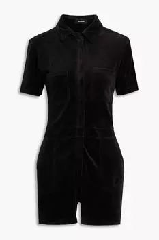 Велюровый комбинезон MONROW, черный