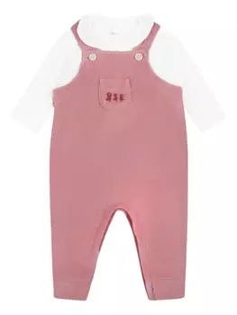 Велюровый комбинезон Petit Bateau, розовый