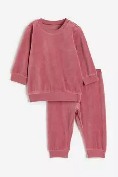 Велюровый комплект из 2 предметов H&M