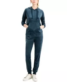 Велюровый пижамный комплект с капюшоном и брюками, созданный для macy's Alfani, мульти