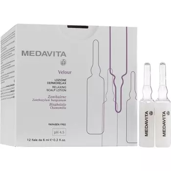 Велюровый успокаивающий лосьон для кожи головы Ph 4.5, Medavita