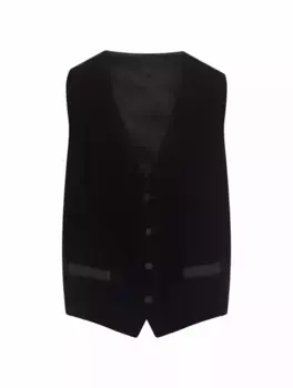 Велюровый жилет Dolce&Gabbana, черный