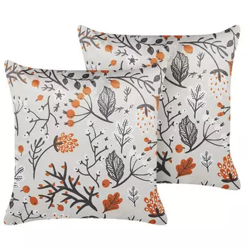 VELVET Подушки набор из 2-х штук Beliani, экрю