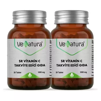 Venatura Sr Витамин C, 2 упаковки по 1000 мг, 30 капсул