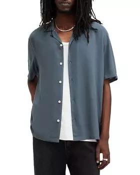 Венеция Кэмп Рубашка Regular Fit ALLSAINTS, серый