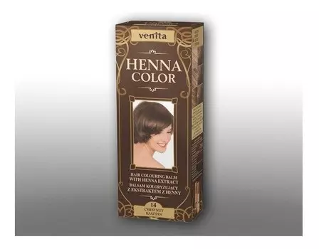 Venita, Henna Color, бальзам-краска, 14 Каштан, 75 мл