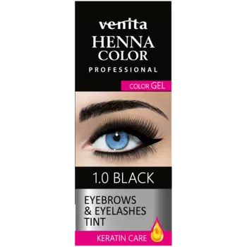 Venita Henna Color хна в геле для бровей 1.0 черная, 30 г