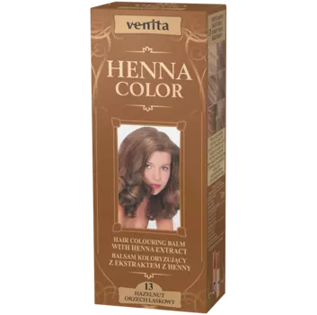 Venita Henna Color оттеночный бальзам с экстрактом хны для волос 13 фундук, 75 г