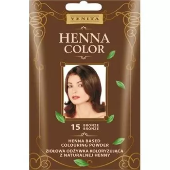 Venita Herbal Coloring Кондиционер Henna Color 30G 15 Бронзовый, Cosmelogia
