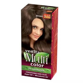 Venita Краска для волос MultiColor 4.17 Коричневый