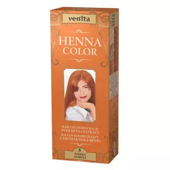 Venita Красящий бальзам Henna Color с экстрактом хны 5 Паприка 75мл
