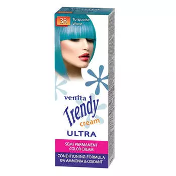 Venita Крем-краска для волос Trendy Cream 38 Бирюзовая волна