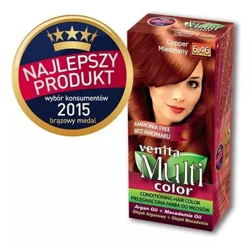 Venita, Multi Color, краска для волос, 6.46 Медь