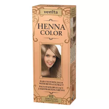 Venita Окрашивающий бальзам Henna Color с экстрактом хны 112 Темно-русый 75мл