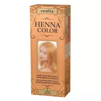 Venita Окрашивающий бальзам Henna Color с экстрактом хны 2 Jantar 75мл