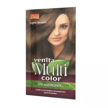 Venita Оттеночный шампунь MultiColor 5.3 Светло-коричневый 40г