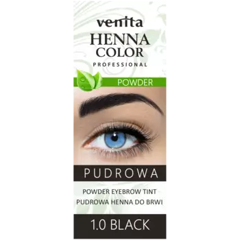 Venita порошок хны для бровей 1,0 черный, 1 шт.