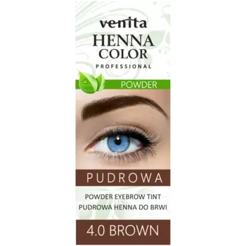 Venita порошок хны для бровей 4.0 коричневый, 1 шт.