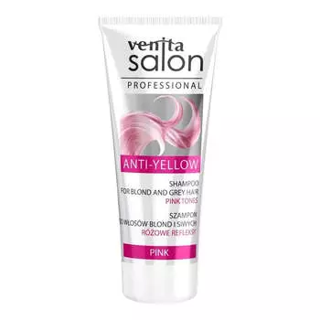 Venita Шампунь Anti-Yellow Shampoo для светлых и седых волос Розовый 200мл