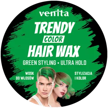 Venita Trendy Color Hair Wax воск для окрашивания волос в зеленый цвет, 150 мл