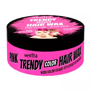 Venita Trendy Color Hair Wax воск-краска для волос розовый, 150 мл