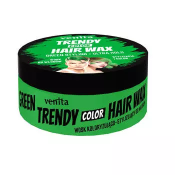 Venita Trendy Color Hair Wax Зеленый воск для укладки волос 75г