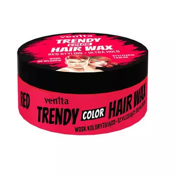 Venita Воск для укладки волос Trendy Color Hair Wax Red 75г