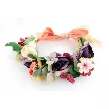 Венок Повязка на голову Wreath Flowers Rich W61 Kemer