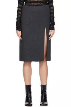 Вентилируемая мини-юбка We11Done, серый