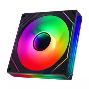 Вентилятор для корпуса Jungle Leopard Prism 6 Pro, 120 мм, 1 шт., реверсивный, черный