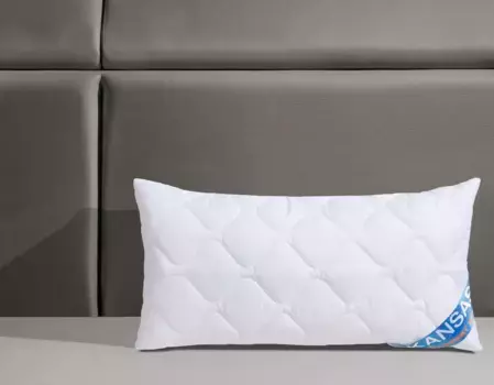 Вентилятор. Комфортная для сна подушка из синтетического волокна "Канзас" F.a.n. Schlafkomfort 40х80 см, белый